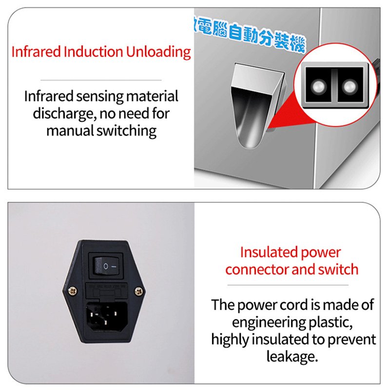 Low Price Commercial Semi Auto Control Panel Sachet Packing Flour Cereal Seed Quantitative Weighing Dispensing Packing Machine