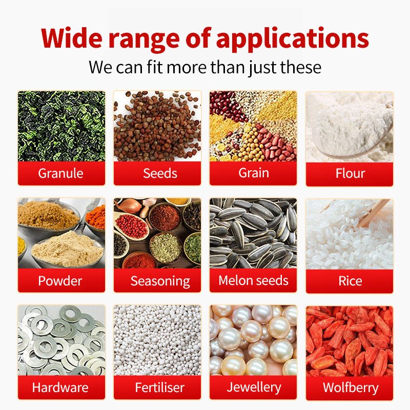Low Price Commercial Semi Auto Control Panel Sachet Packing Flour Cereal Seed Quantitative Weighing Dispensing Packing Machine