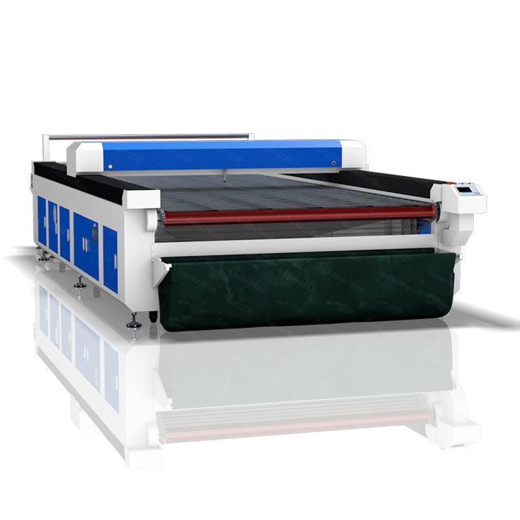 Direct selling LM-1625 130w 150w Co2 fabric laser cutting machine with high cutting speed