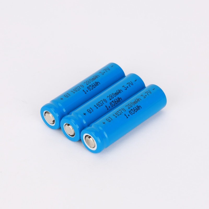 Wholesale 10370 3.7V 280mAh Recycle Cyclic Charging Rechargeable Cylindrical Digital Lithium Li-Ion Batteries Battery Cells