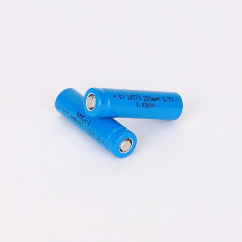 Wholesale 10370 3.7V 280mAh Recycle Cyclic Charging Rechargeable Cylindrical Digital Lithium Li-Ion Batteries Battery Cells