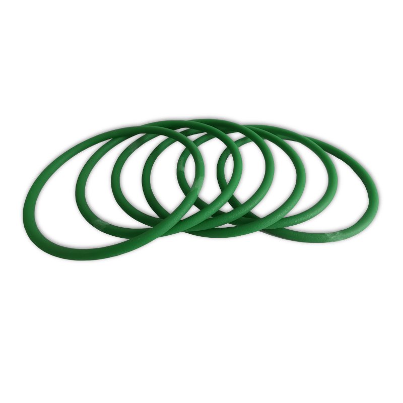 green matt pu round transmission belt