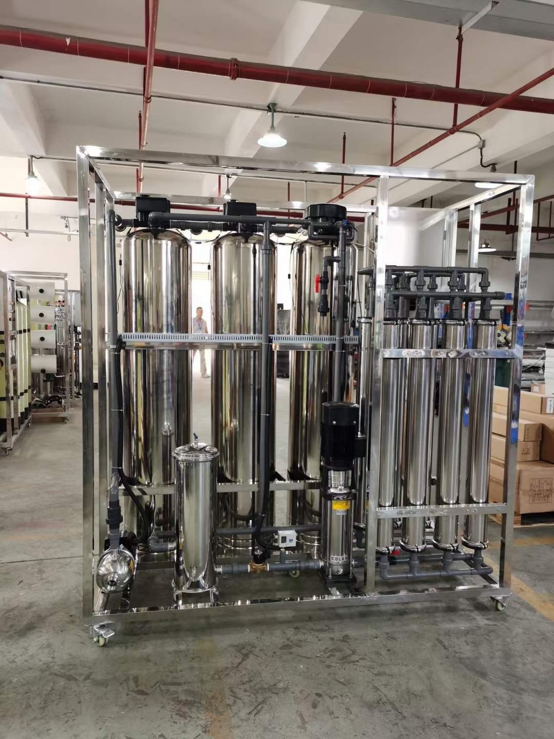 1000 LPH 500 LPH RO System Osmoseur D'eau 400l/h Water Purifier Reverse Osmosis System With Mineral Desalination From Ground