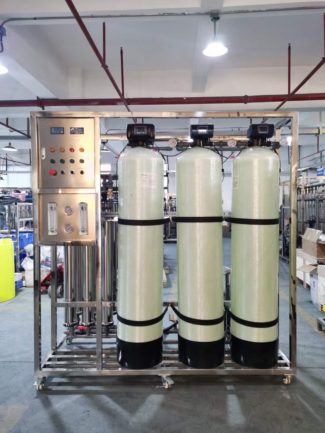 1000 LPH 500 LPH RO System Osmoseur D'eau 400l/h Water Purifier Reverse Osmosis System With Mineral Desalination From Ground