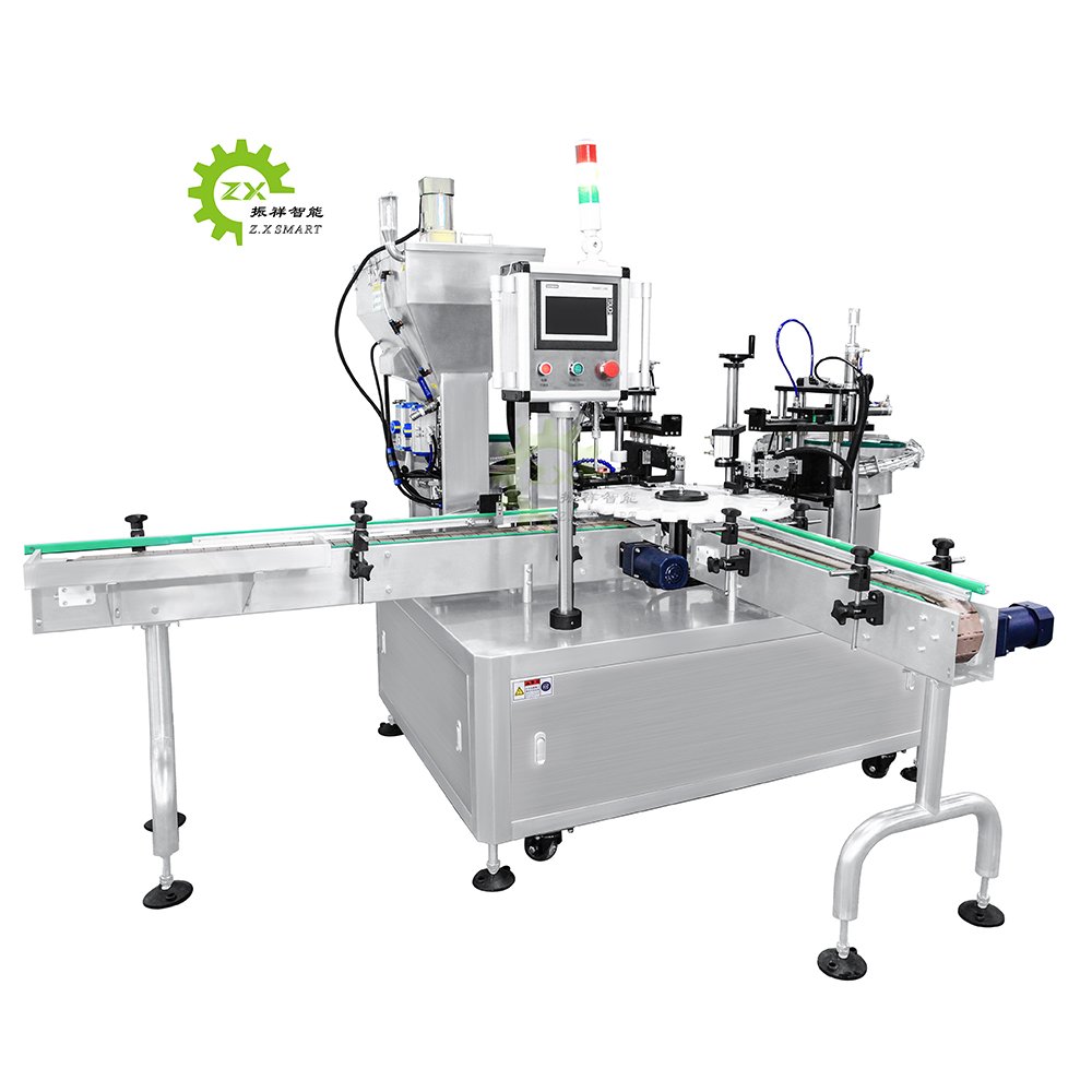 ZXSMART Automatic Liquid 20ML 50ML 100ML Lotion Facial Cream Glass Plastic Bottle Jar Filling Machine Line