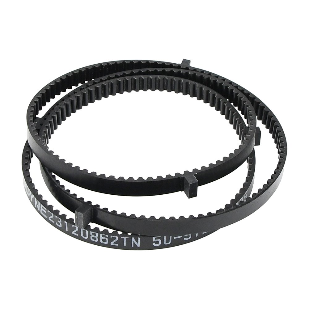 durable wear resistant s5m 1225 black pu timing belt true endless steel cord with cleats