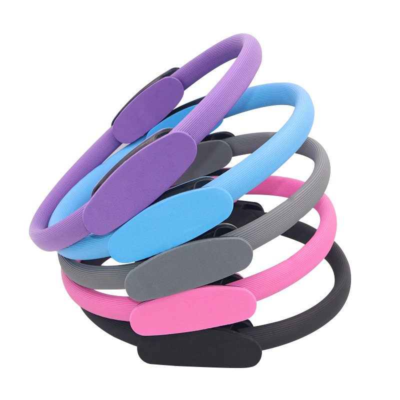 Customized pink Power Workout Stretch Exercises Equipment Magic Circle Pilates Yoga Ring