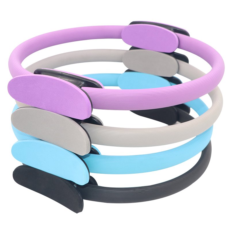 Customized pink Power Workout Stretch Exercises Equipment Magic Circle Pilates Yoga Ring