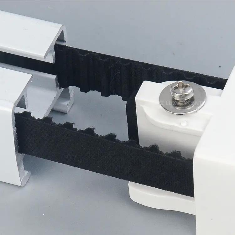 Manufacturer wholesale SF/Glydea curtain rail black belt 10.5mm electric curtain accessories (one box of 1000 meters)
