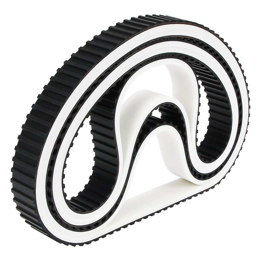 Manufacturer seamless imported white vulcanized rubber coating vacuum pulling film belt timing belt for vffs packaging machine