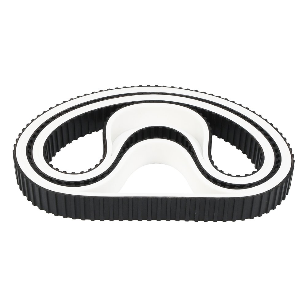 Manufacturer seamless imported white vulcanized rubber coating vacuum pulling film belt timing belt for vffs packaging machine