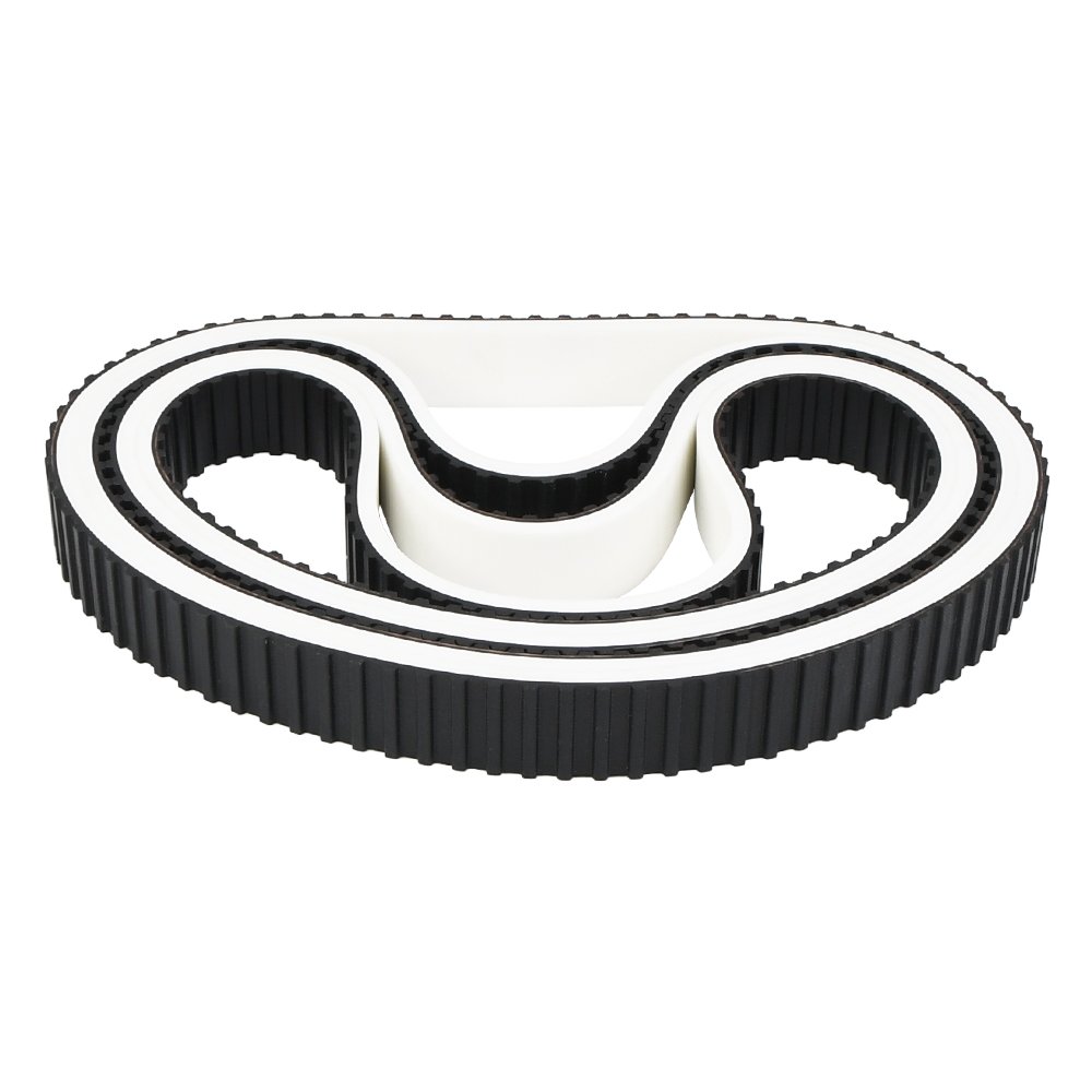 Manufacturer seamless imported white vulcanized rubber coating vacuum pulling film belt timing belt for vffs packaging machine