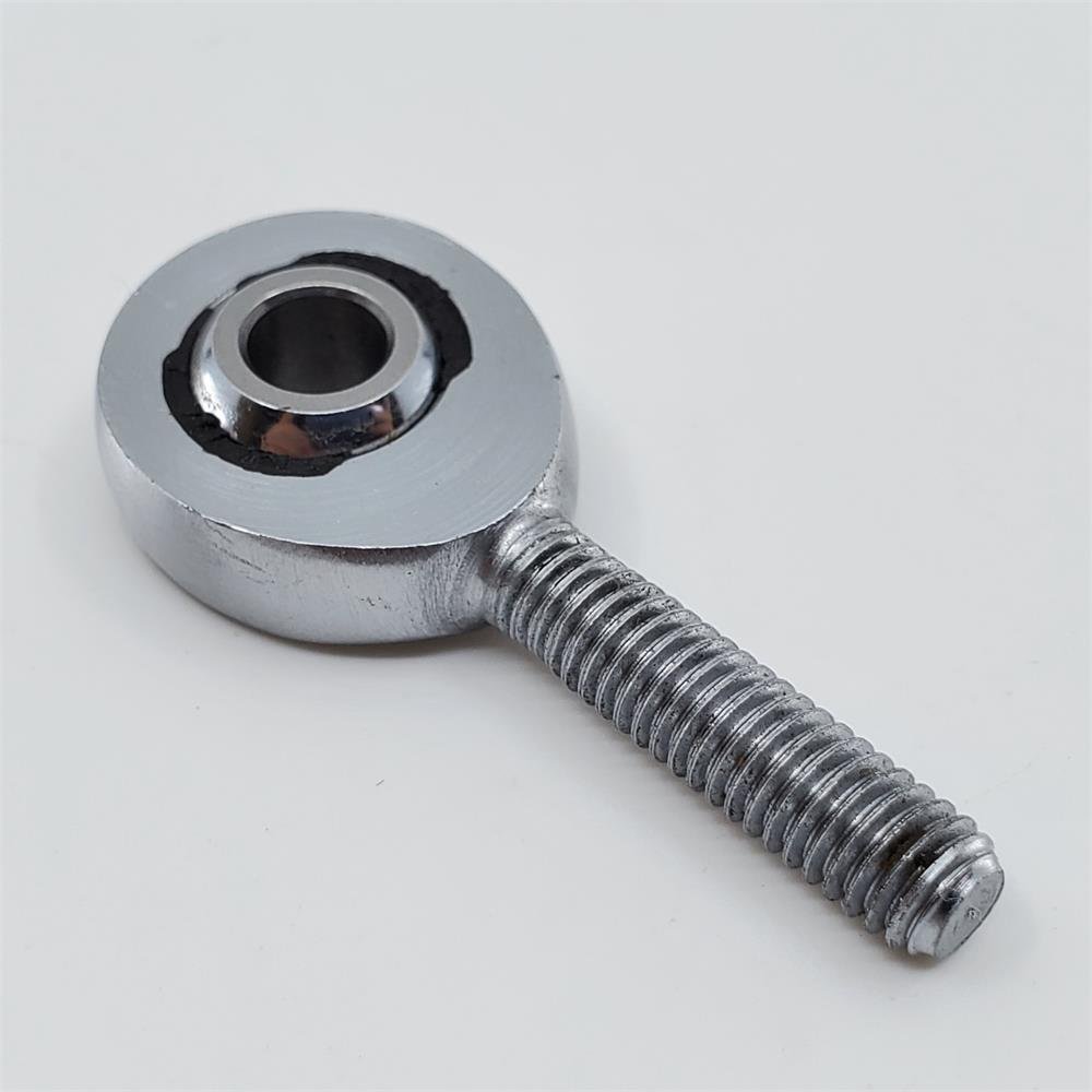 MXML14 Chromoly Joint, 14mm Metric Male Racing Heim Joint, Left Hand Loader Slot Rod End, 14mm Hole, M14x2.0 Thread