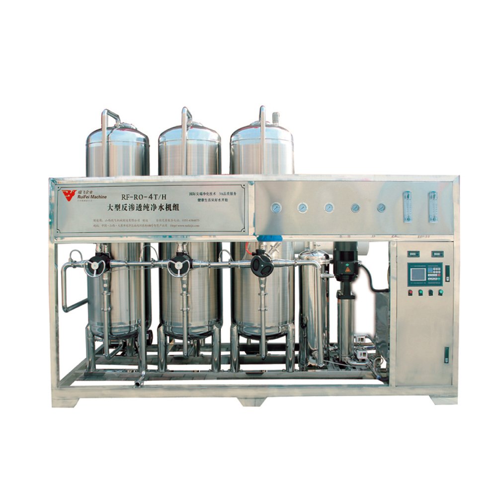 Used 3000 Liter Per Hour Pure Water Production Line Ro Water Machine with Pump and PLC Components for Drinking Water Making Line