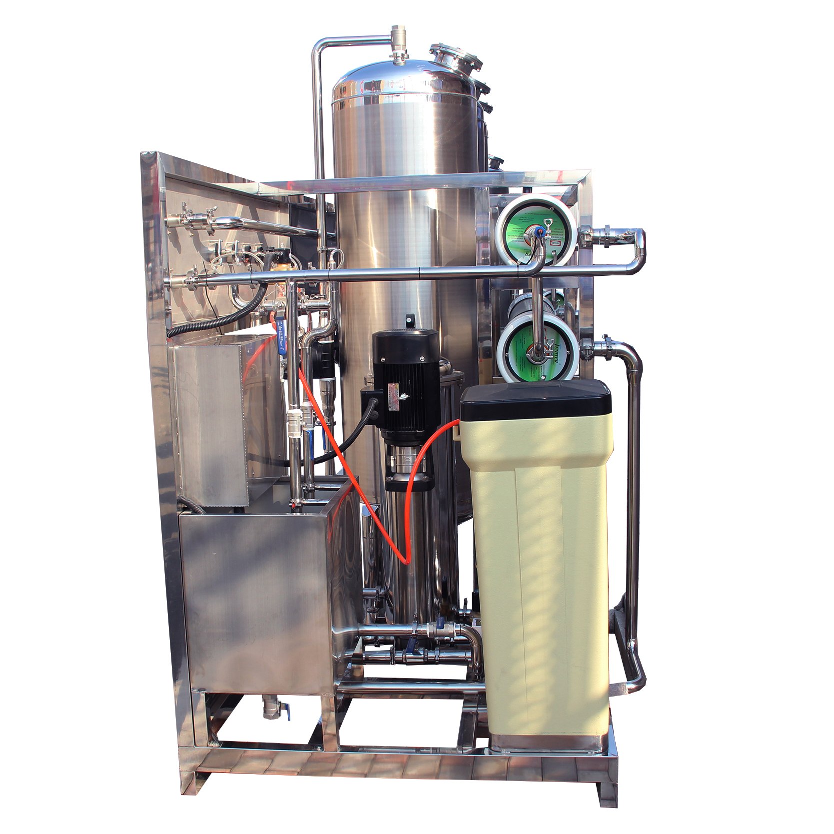 Used 3000 Liter Per Hour Pure Water Production Line Ro Water Machine with Pump and PLC Components for Drinking Water Making Line