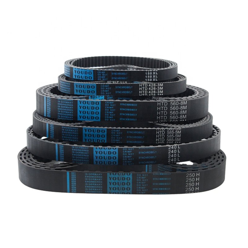 Customized PU Single Double Sided Transmission Belt Clamps White Metric GT2 Tooth Belt Heat Resistance Timing Belt for Tensioner