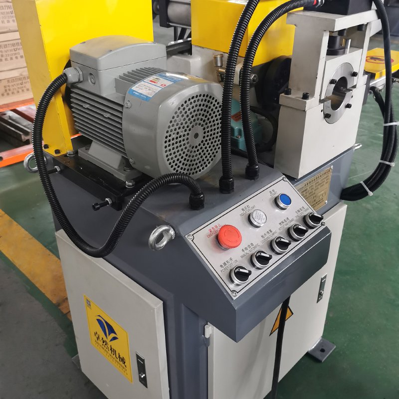 Chinese Factory Automatic Metal Steel Pipe Rod Flat Bar Tube End Pneumatic Chamfering Machine