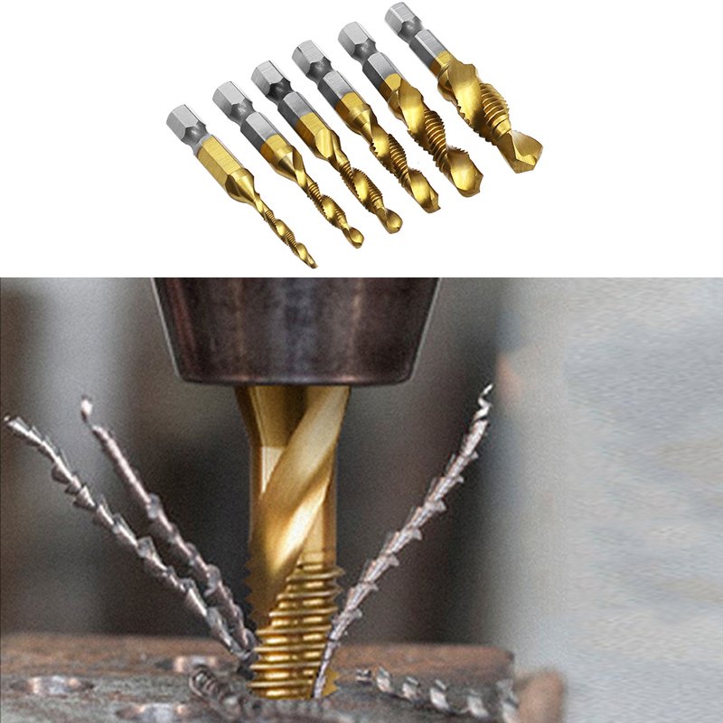 Multifunctional Tap Drill Bit Screw Machine Price Hex Shank High Speed Steel Thread Industry Special Cordless Kit