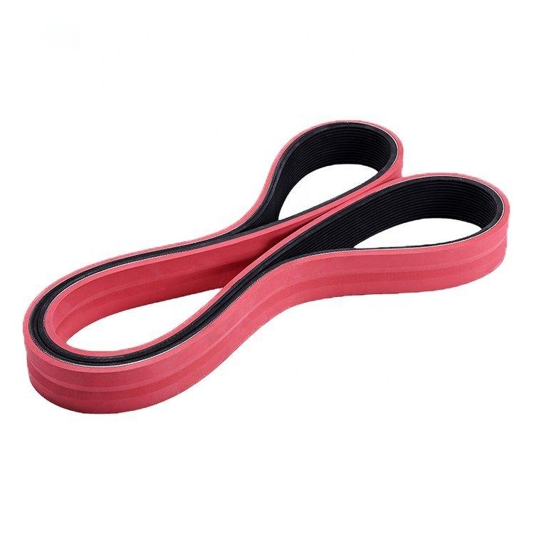 Plastic Pipe Green Red Rubber V-ribbed Belts Extruder Track belt