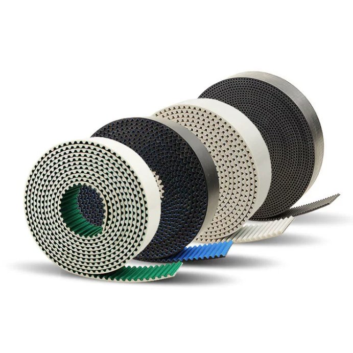 Black polyurethane TPU open synchronous belt 2GT/MXL/XL/3M/5M Kevlar arkevlar core Fluff
