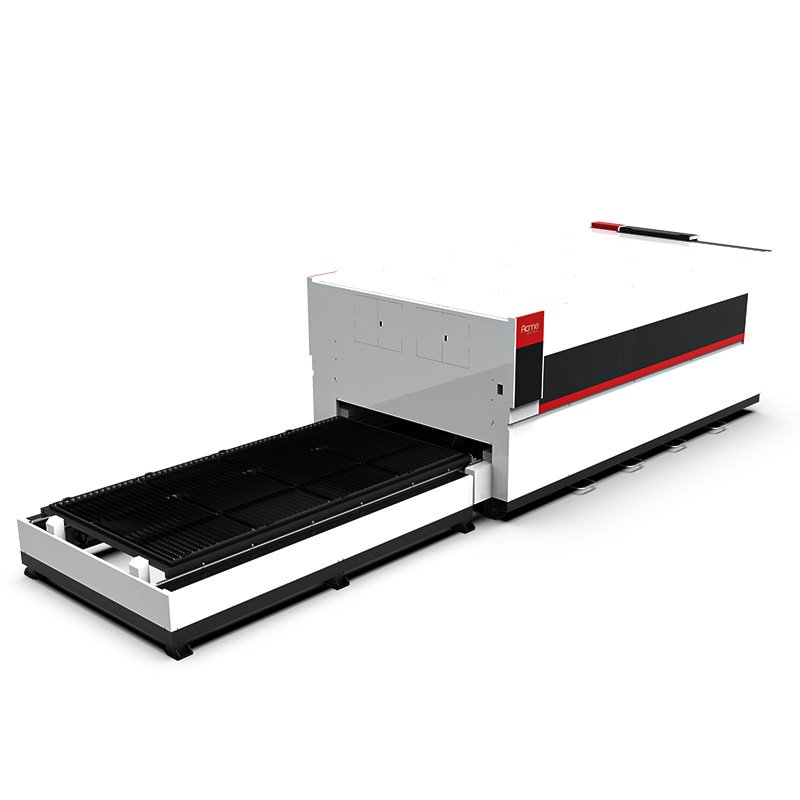 ACME LASER GA Series 5 Feet X 10 Feet Area Fiber Laser Cutting Machine with Two Working Tables and Cover for Cutting Metal