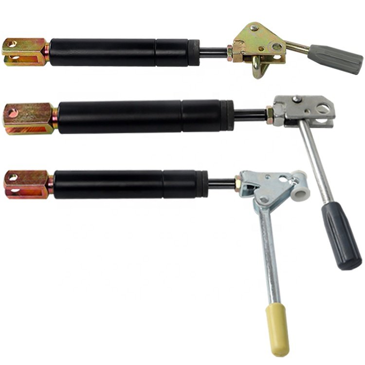 Seamless steel lockable gas spring for table height adjustable gas lift struts