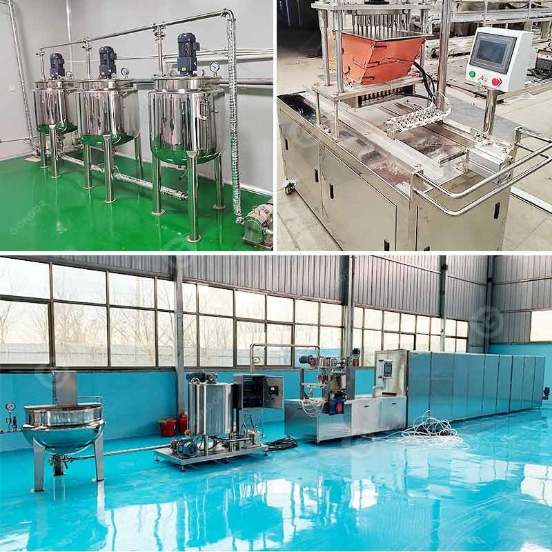 Automatic New Design Candy Vitamins Gummies Gummy Bear Maker Make Machine Auto Maquina Gomitas Production Linw