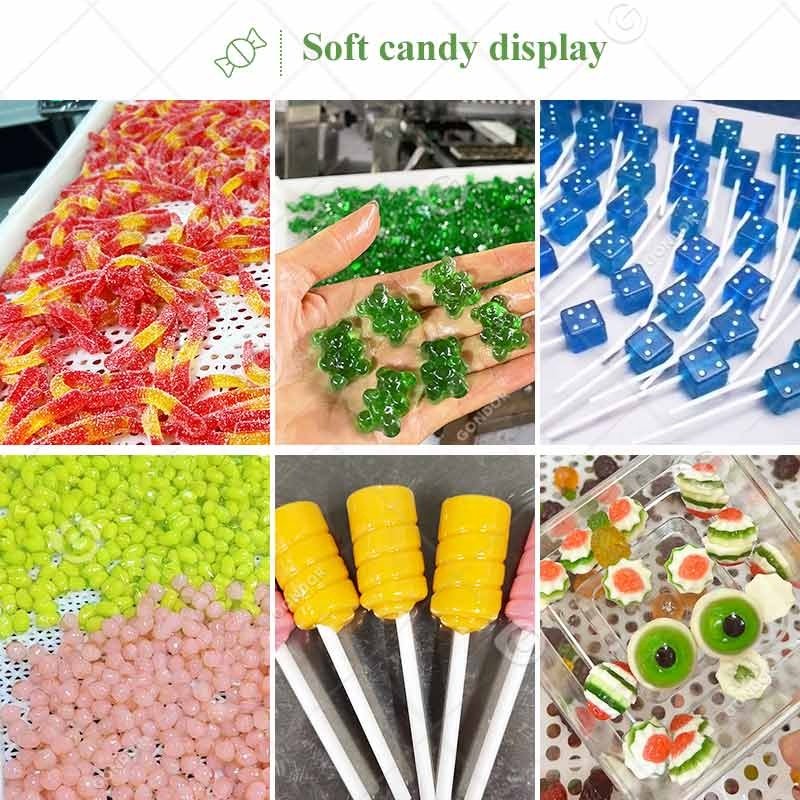 Automatic New Design Candy Vitamins Gummies Gummy Bear Maker Make Machine Auto Maquina Gomitas Production Linw