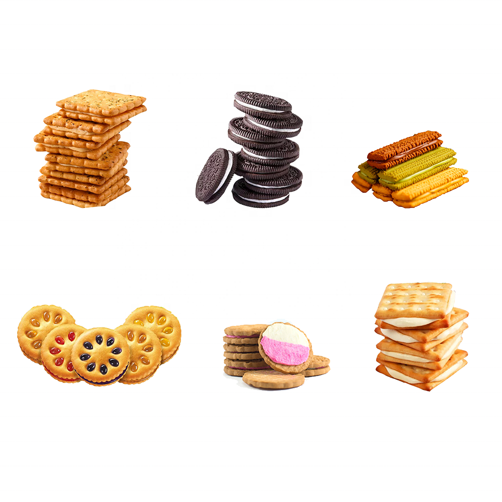 Auto Chocolate Filled Machine Center Date Roll Strip Wire Cut Filled Biscuit Machine Sandwich Soft Cookie Cake Making Machine