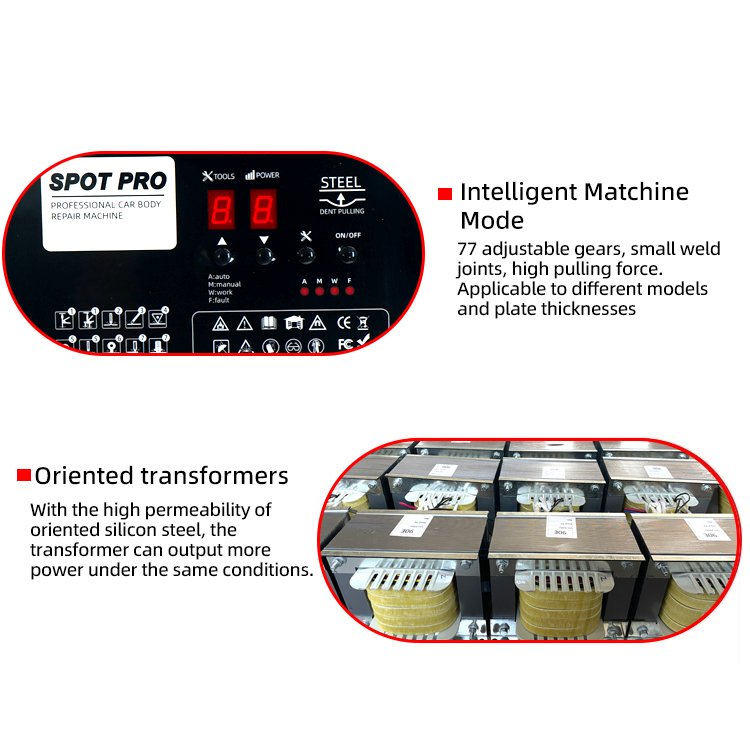 FUNISI Intelligent Induction Metal Auto Body Repair Electric Dent Puller Spot Welding Machine