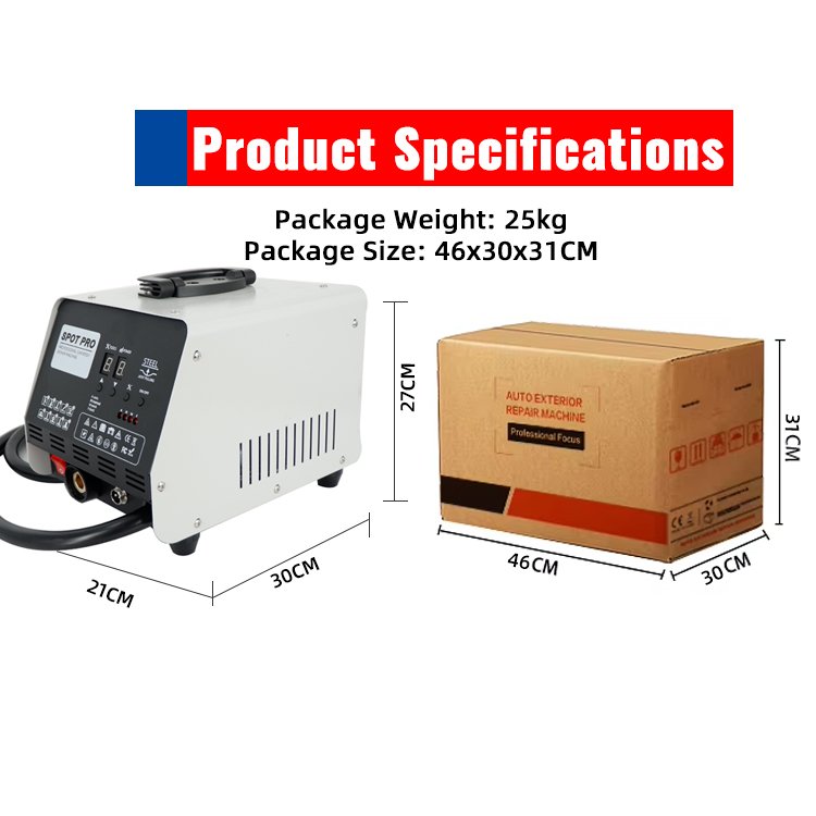 FUNISI Intelligent Induction Metal Auto Body Repair Electric Dent Puller Spot Welding Machine
