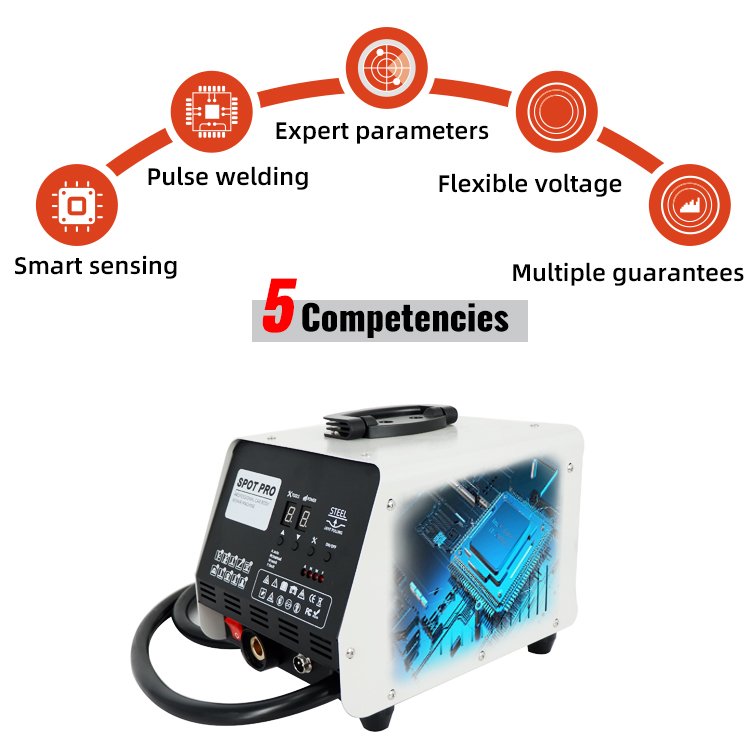 FUNISI Intelligent Induction Metal Auto Body Repair Electric Dent Puller Spot Welding Machine