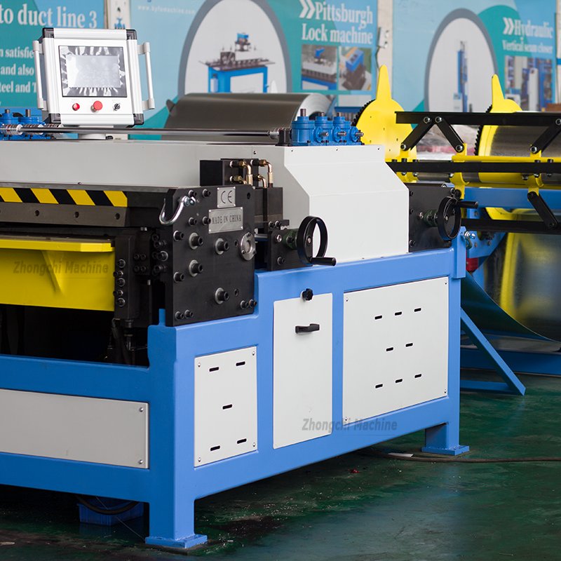 ZCJX Brand HVAC Duct Forming Cnc Auto Air Rectangular Duct Machine Line 3 Decoiler Hvac Duct Coil Line III