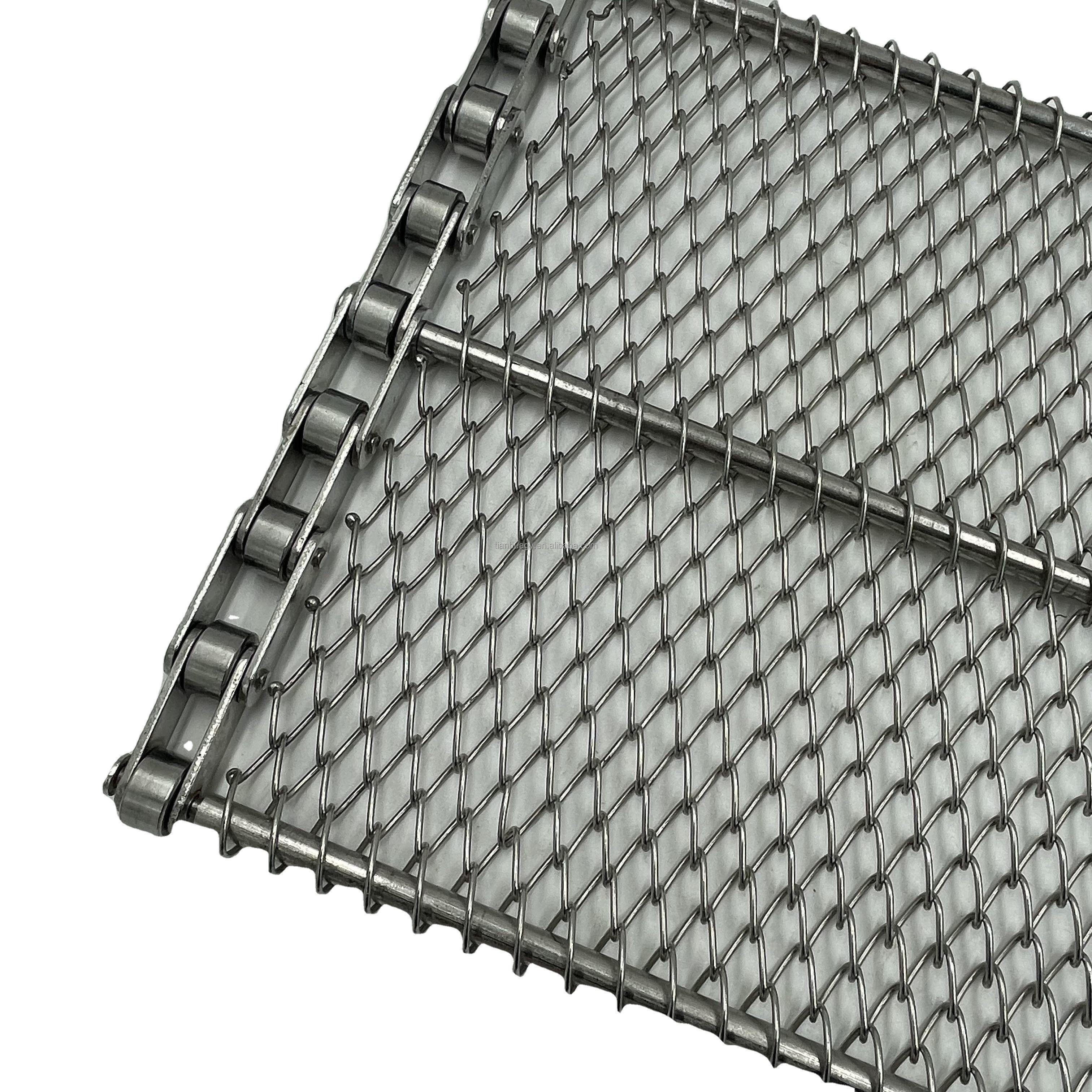 Full-size customized high-temperature resistant chain mesh belt food drying assembly line industrial transmission belt