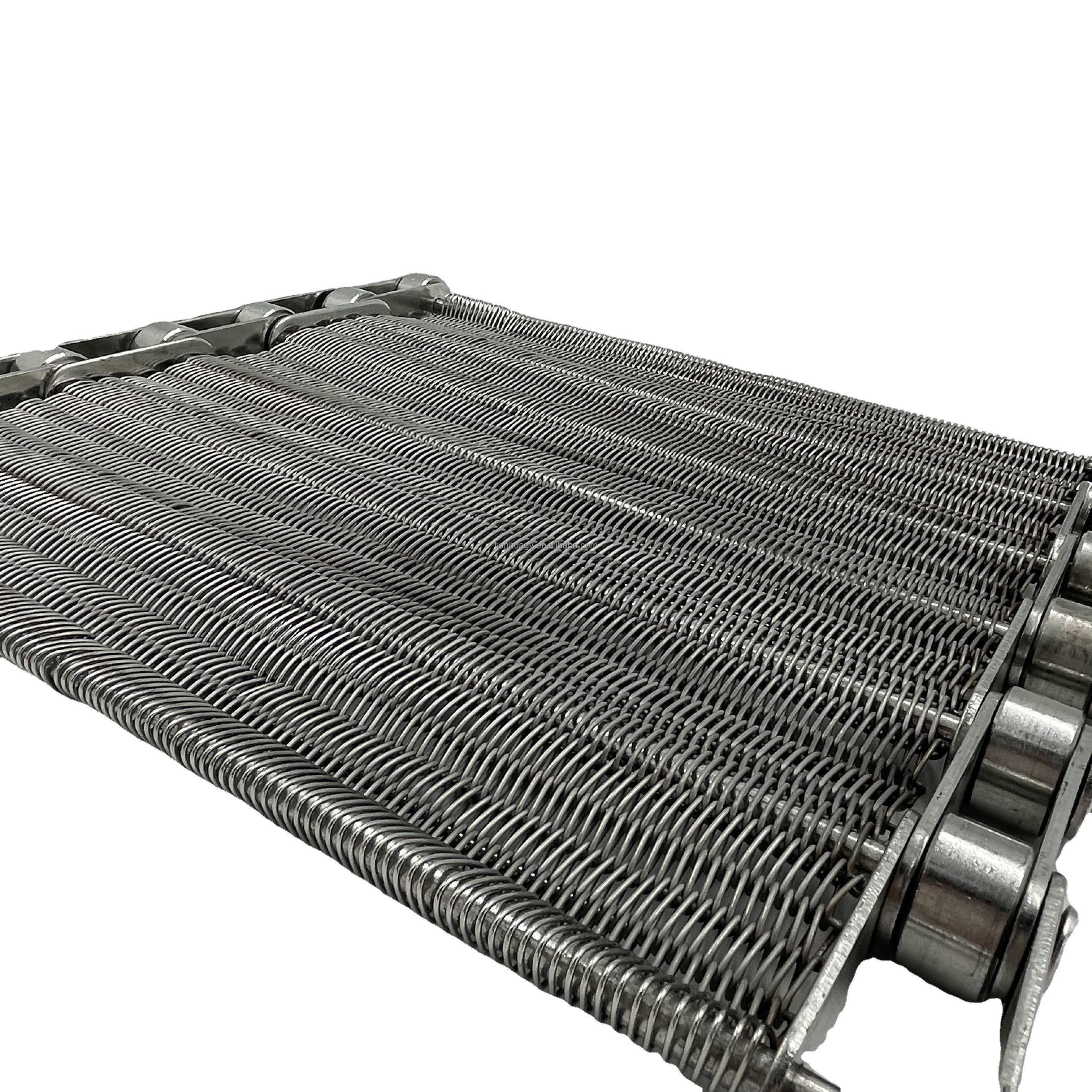 Full-size customized high-temperature resistant chain mesh belt food drying assembly line industrial transmission belt