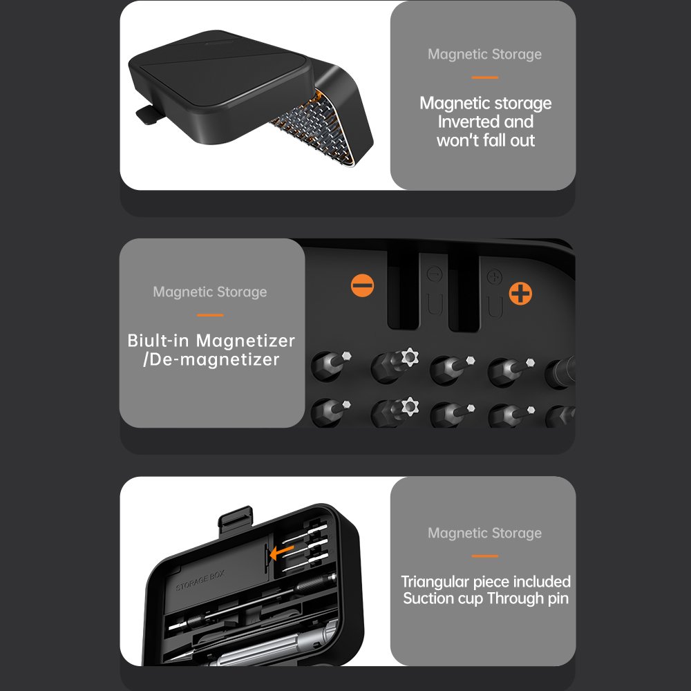 130 in 1 with 120 bits Repair Tool Kit, Magnetic Screwdriver Set with mini built-in box for Electronics iPhone