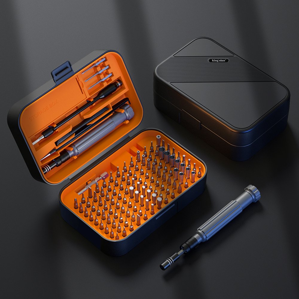 130 in 1 with 120 bits Repair Tool Kit, Magnetic Screwdriver Set with mini built-in box for Electronics iPhone