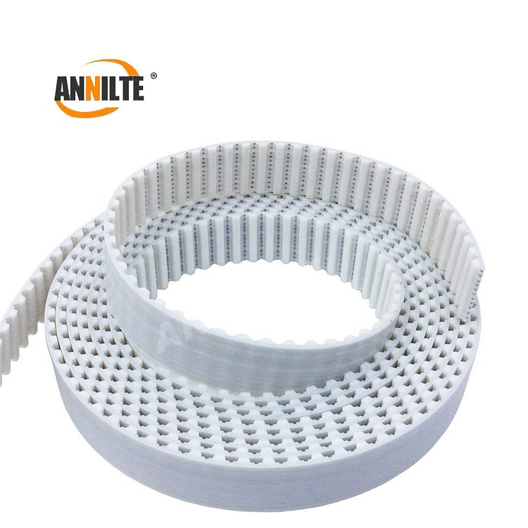 Annilte sausage stuffer belt White PU Timing Belts with Grooves for Sausage tying machine