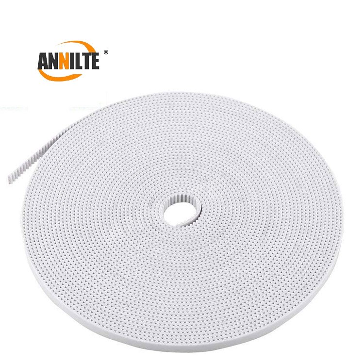 Annilte sausage stuffer belt White PU Timing Belts with Grooves for Sausage tying machine