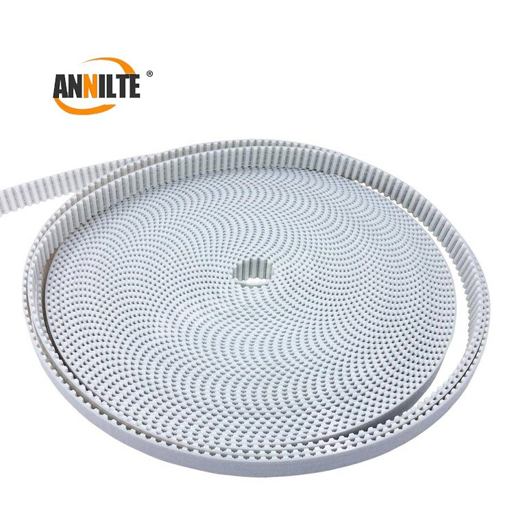 Annilte sausage stuffer belt White PU Timing Belts with Grooves for Sausage tying machine