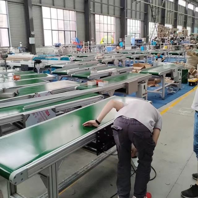 Ring type power transmission belt conveyor production machinery and electronic assembly line