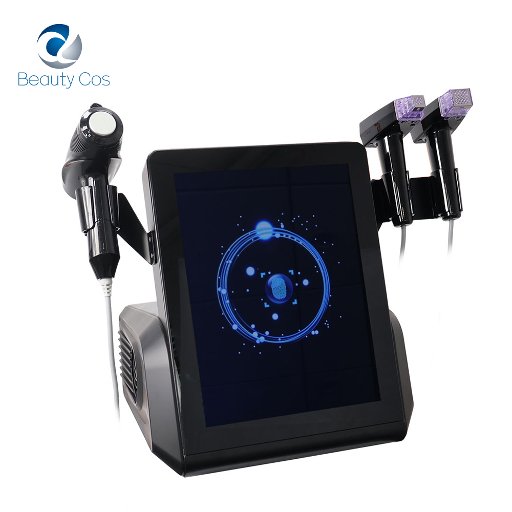 Multifunctional 3 Handle Cold Hammer RadioFrequency Face Rejuvenation Shrink Pores Equipment