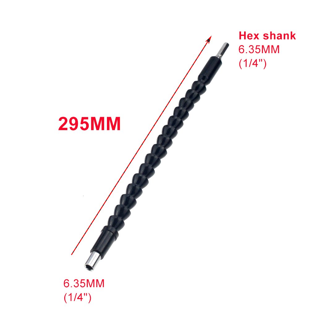 SDPSI1PC 295mm Universal Shaft Flexible Hex Electric Drill Extention BLACK/BLUE/RED/ORANGE Screwdriver Bit Holder
