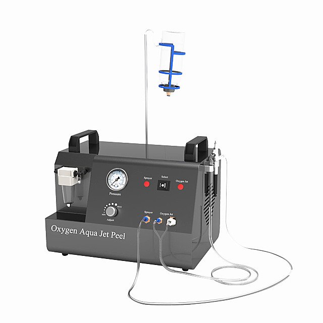 Portable High Pressure Jet Peel Microdermabrasion Machine Diamond Oxygen Therapy Facial Aqua Non-Needle Injection Facial Machine