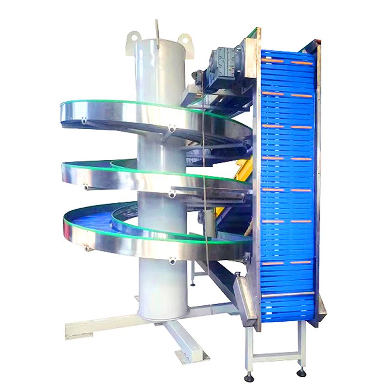 Vertical power screw conveyor vertical transmission equipment cross floors for rotary assembly line