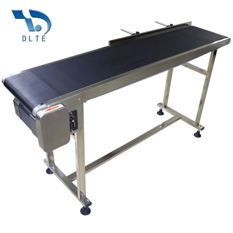 DLTE PVC Belt Conveyor Rubber Belt Conveyor With Chinese Famous motor