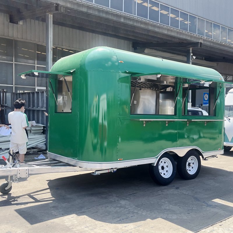 Mobile Snack Bar Ice Cream Hotdog Catering Food Cart Custom Snack Trailer Airstream Camper Van Food Truck for Sale UK