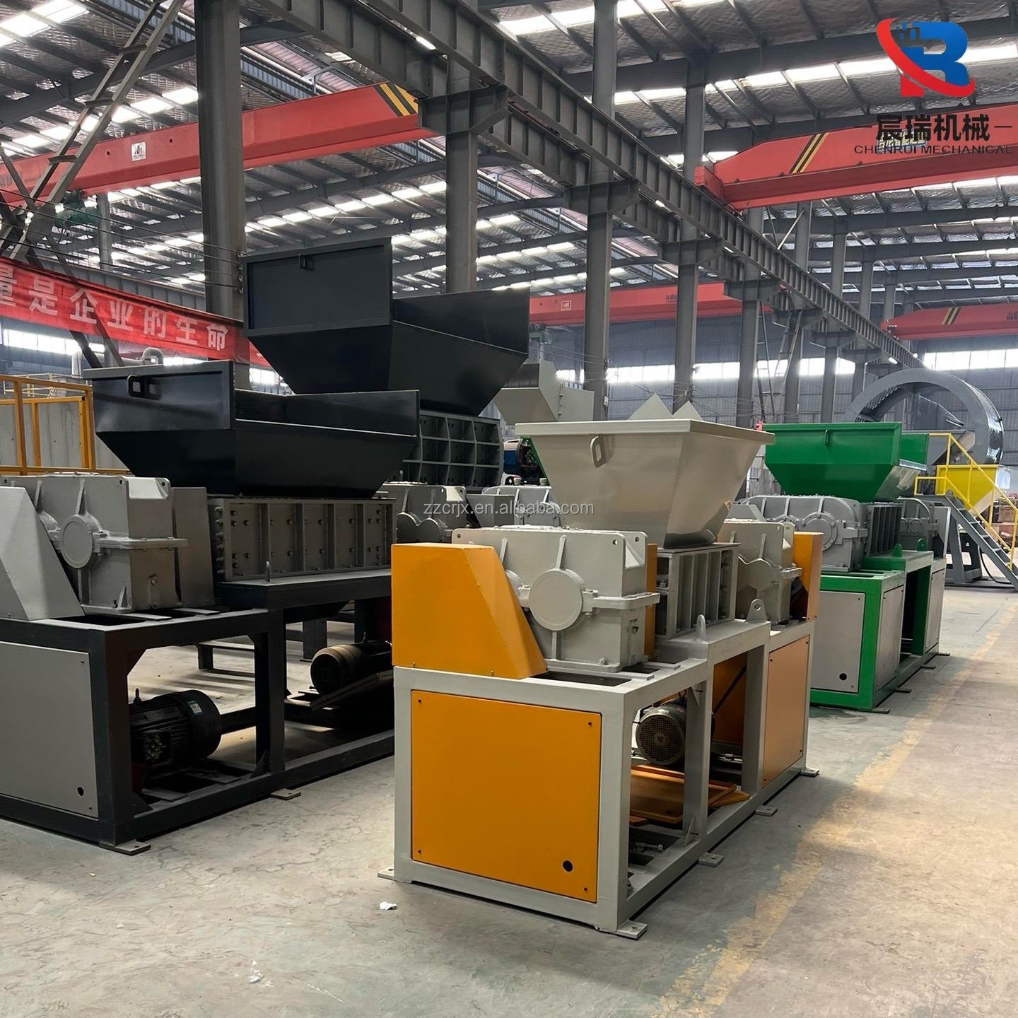 Fully Automatic Waste Car Tire Shredder Recycling Plant Truck OTR Tyre Granulate Recycling Line CE Certification