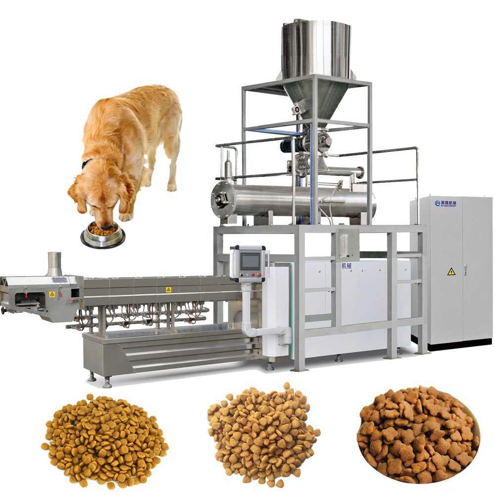 Full Auto Big Capacity Pet Dog Food Making Machine Production Line