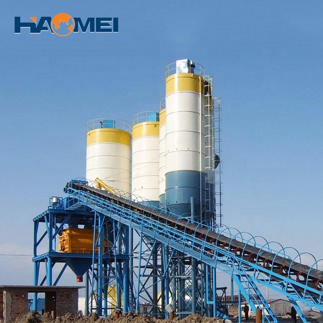 Fully Auto Control Low Cost 80 35m3 h Concrete Batching Plant Dry Wet Mixing